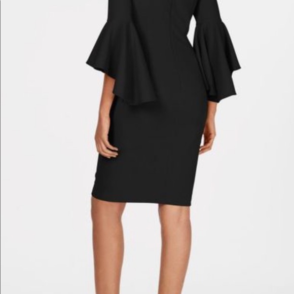 COPY - Calvin Klein worn once Women's Size 12 Black Off-the-shoulder Sheath D… - Picture 2 of 3
